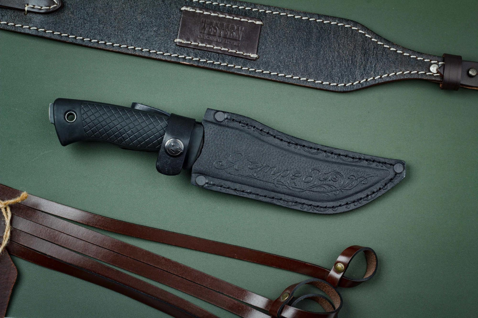 Нож Ястреб х12 резина Беркут