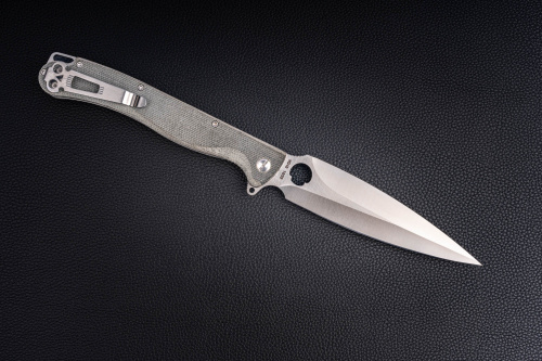 Складной нож Daggerr Vendetta Liner Lock satin сталь VG10, рукоять Gray Micarta Складной нож Daggerr Vendetta Liner Lock satin сталь VG10, рукоять Gray Micarta