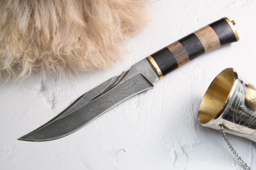 Нож Сокол Сталь Дамаск У6 Нож Сокол Сталь Дамаск У6