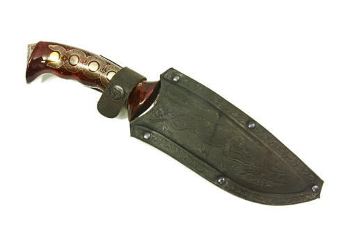 Нож Волк - насечка Беркут Кизляр