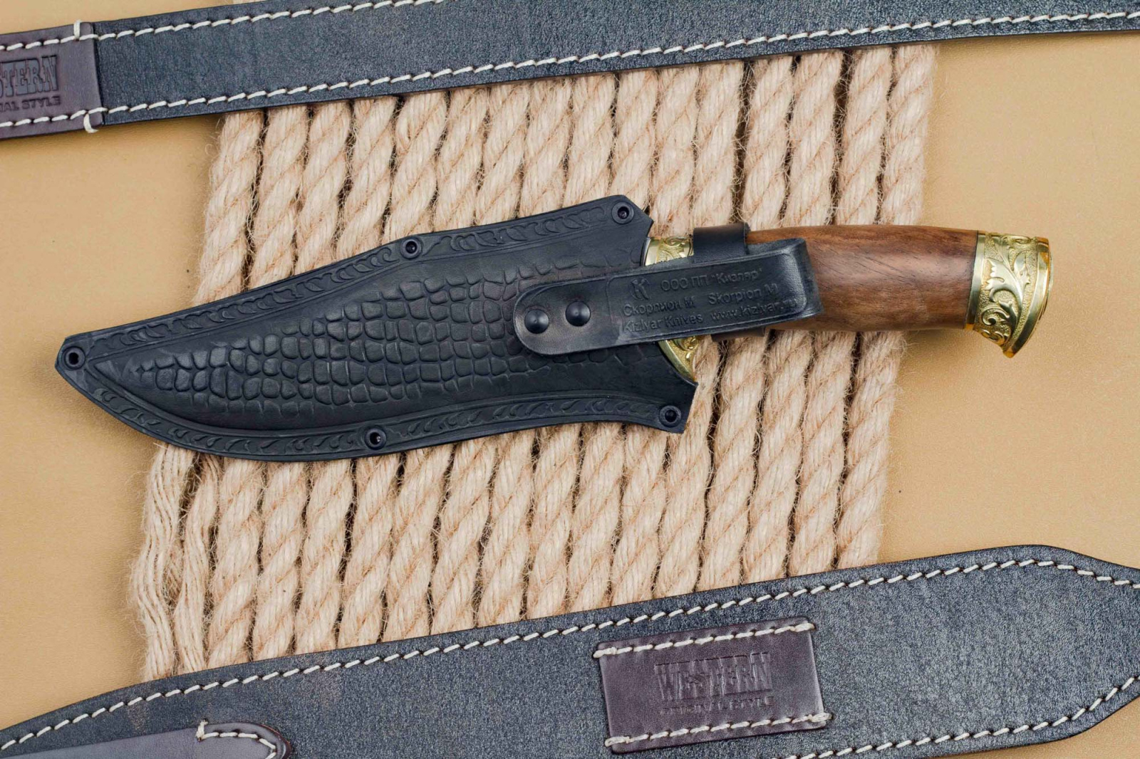 Нож Скорпион Малый Латунь