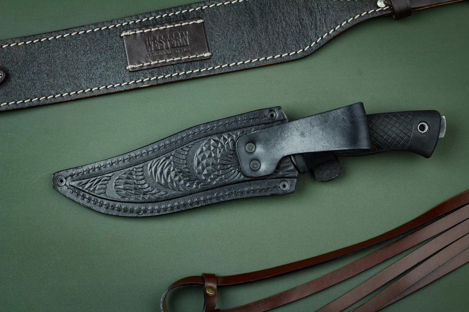 Нож Хищник - D2 резина Беркут Кизляр