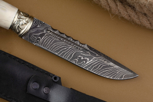 Нож Спец (Осетр) никель/дамаск Адамов