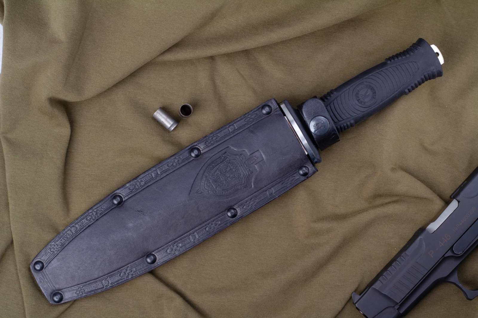 Нож КО-2 Полированный  с символикой УФСБ по РД