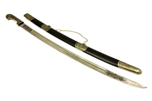 Шашка сувенирная (кожа мельхиор) модель №1 (Шамиль) Беркут