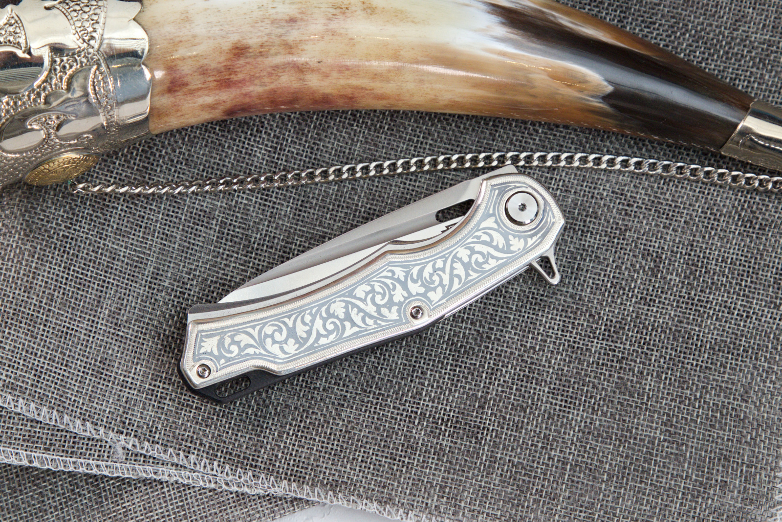 Нож складной ТДК А-01 Серебро