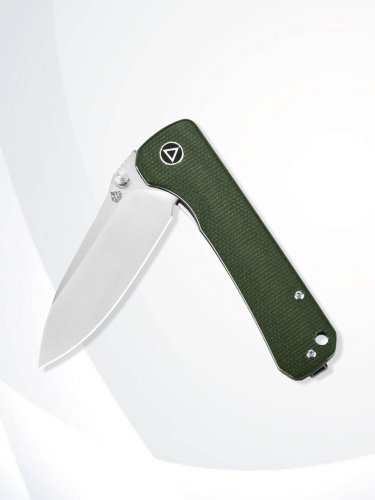 Нож QSP Hawk Satin сталь 14C28N, рукоять Green Micarta