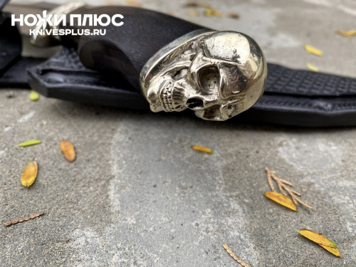 Нож Спецназ Х12МФ мельхиор граб резные ножны Кизляр Андреев д.В,