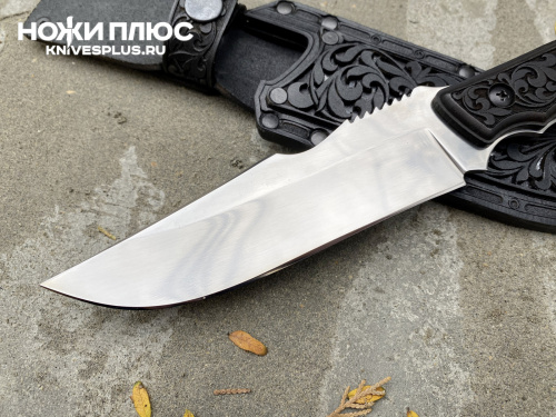 Нож Скорпион AUS-8 резная рукоять граб Кизляр Андреев