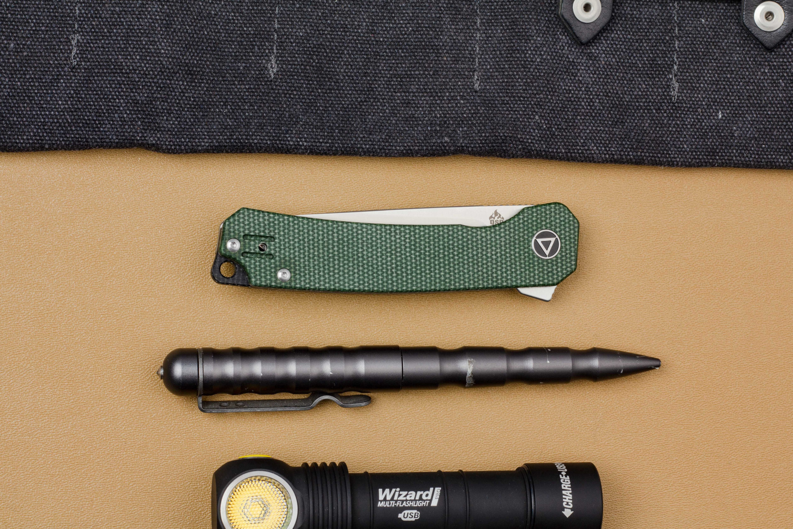 Нож QSP Osprey Satin сталь 14C28N, рукоять Green Micarta