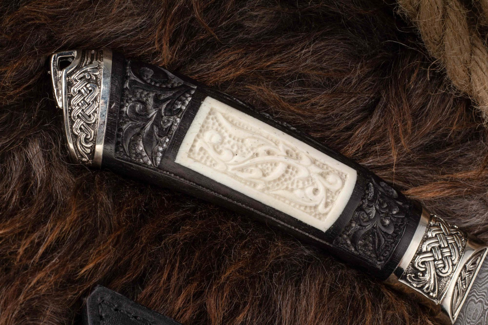 Нож Клык-2 дамаск (пила) Адамов