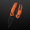 Нож Bestechman Ronan Black Titanized Stonewash сталь 14C28N, рукоять Orange G10