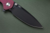 Складной нож CJRB Scoria PVD сталь AR-RPM9, рукоять Burgundy Micarta