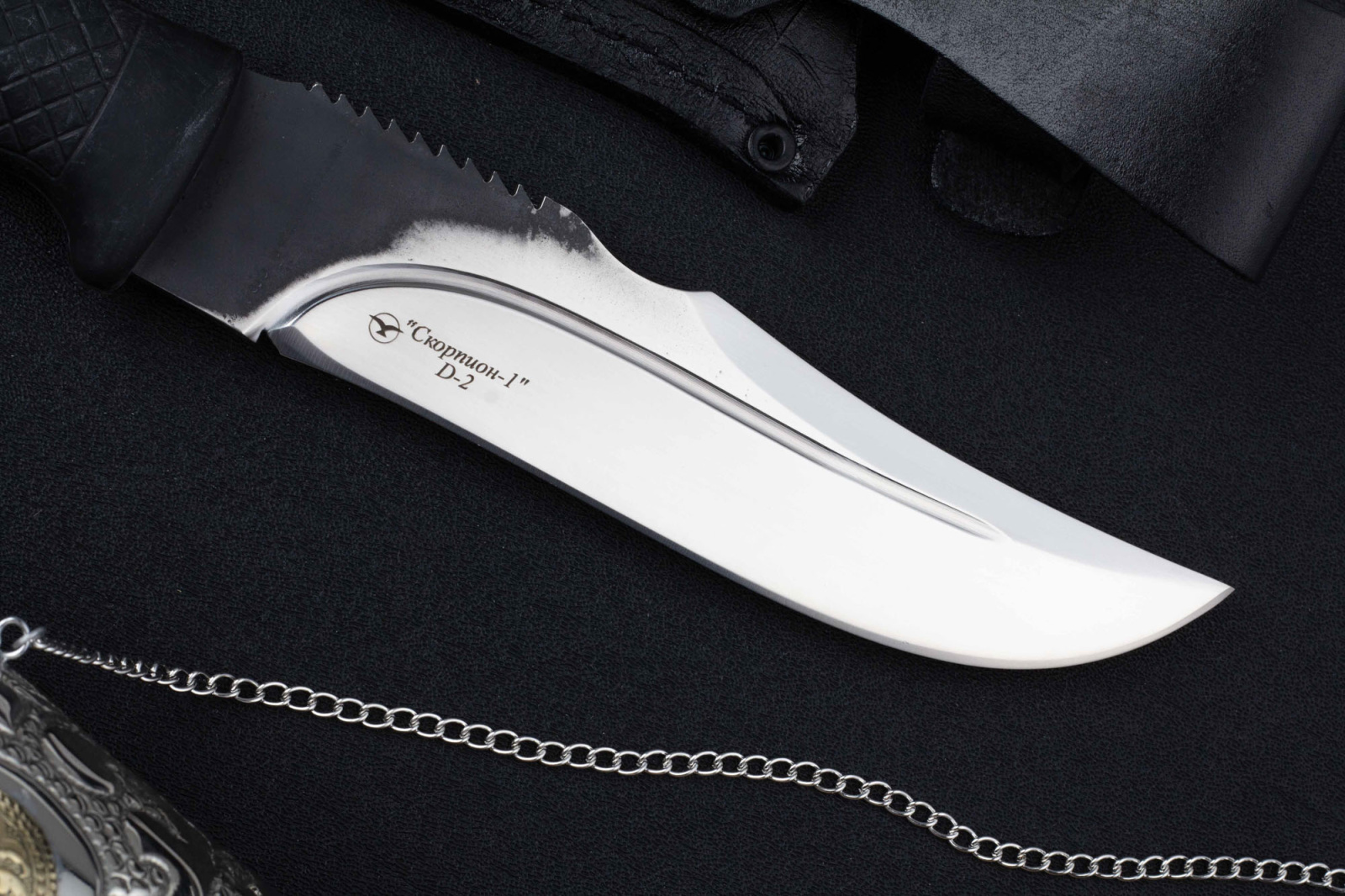 Нож Скорпион-1 D2 резина Беркут Кизляр