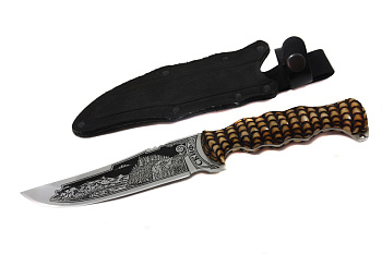 Нож Скиф - жженая рукоять Поиск Кизляр