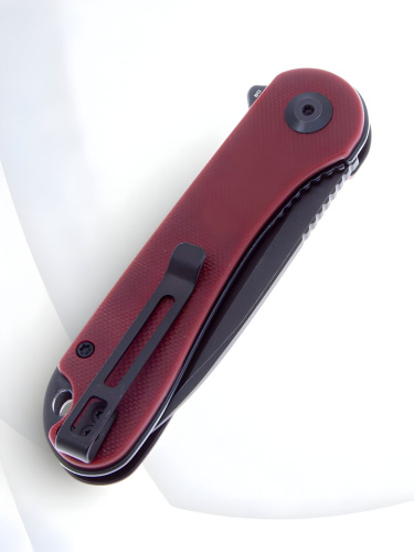 Складной нож CIVIVI Elementum Blackwash сталь D2, рукоять Burgundy G10 Складной нож CIVIVI Elementum Blackwash сталь D2, рукоять Burgundy G10