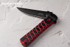Нож складной Ронин D2 рукоять black/Red G10 НОКС