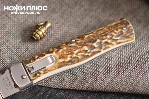 Автоматический нож Predator RWL34 рог оленя Mikov