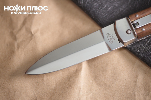 Автоматический нож Predator Hammer 440C дерево притины  Mikov