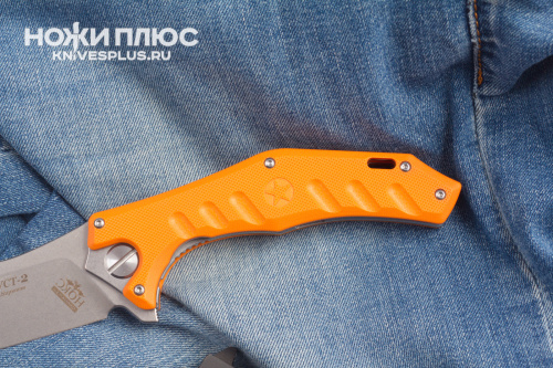 Нож складной Мангуст 2 оранжевый D2 НОКС