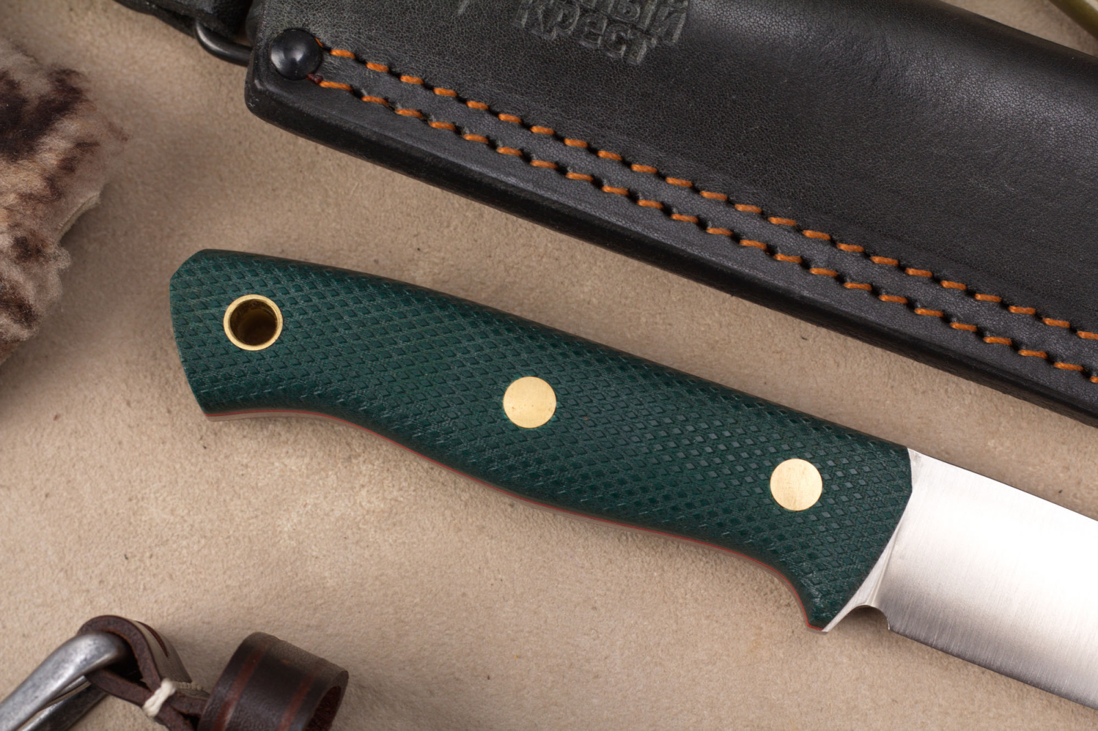 Нож Fang CPR изумруд конвекс Южный Крест