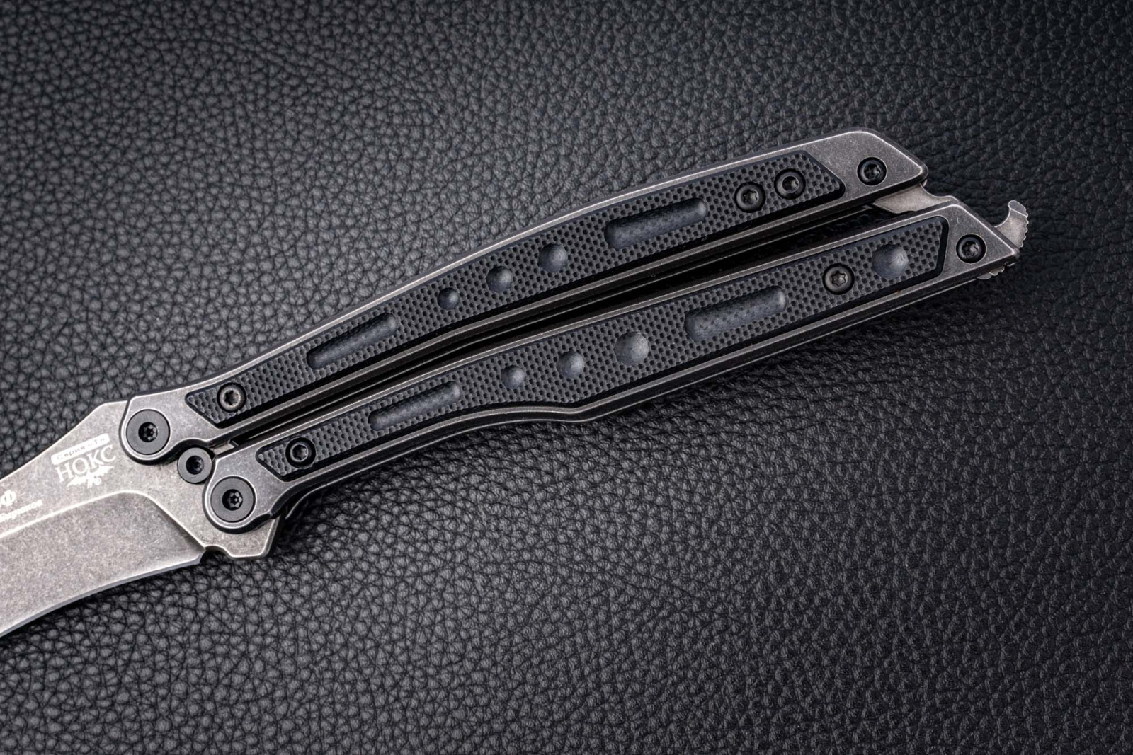 Нож складной Эльф D2 204-500401.рукоять G-10 (black)