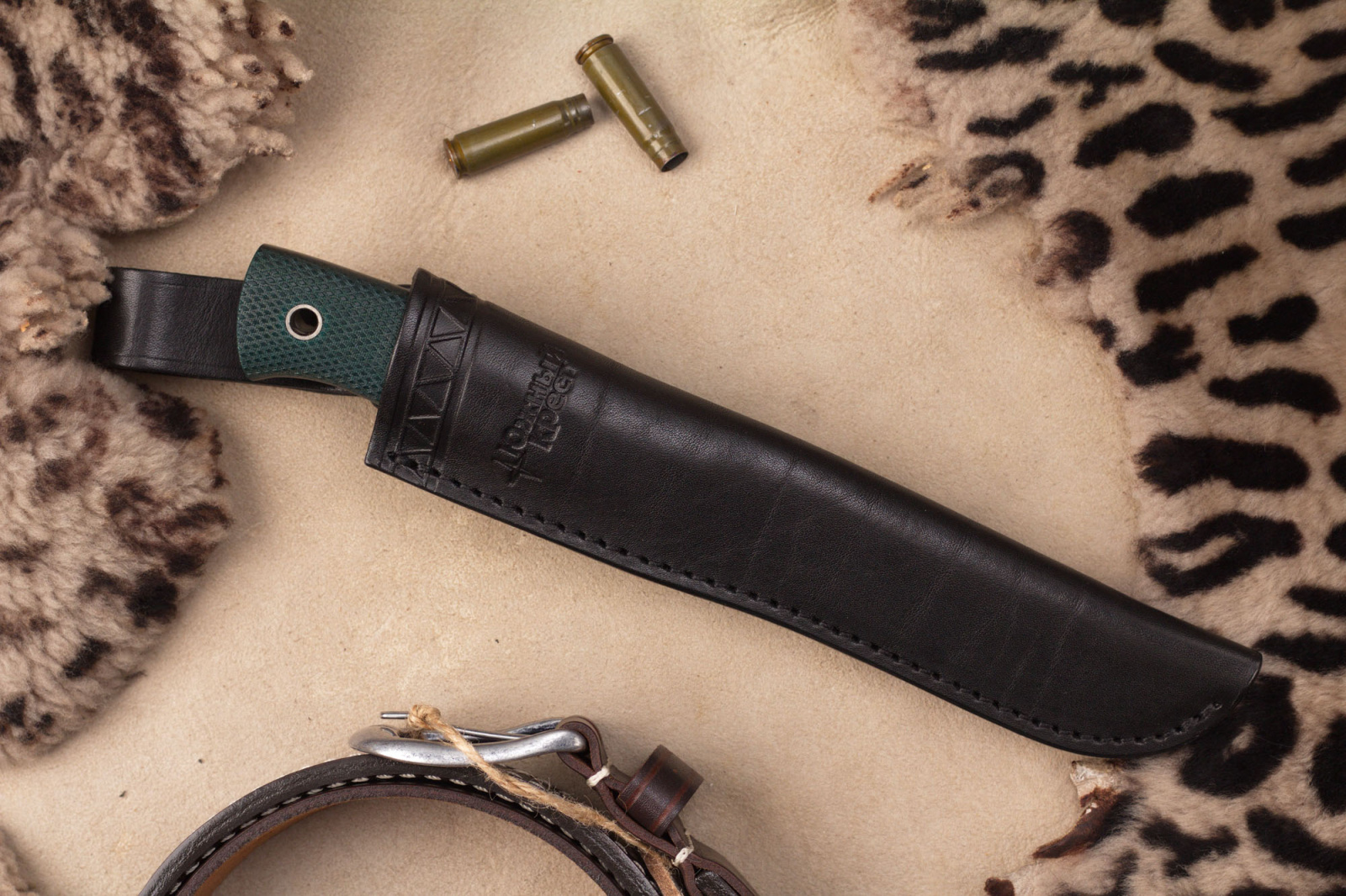 Нож джек Эксперт N690 изумруд конвекс Южный Крест