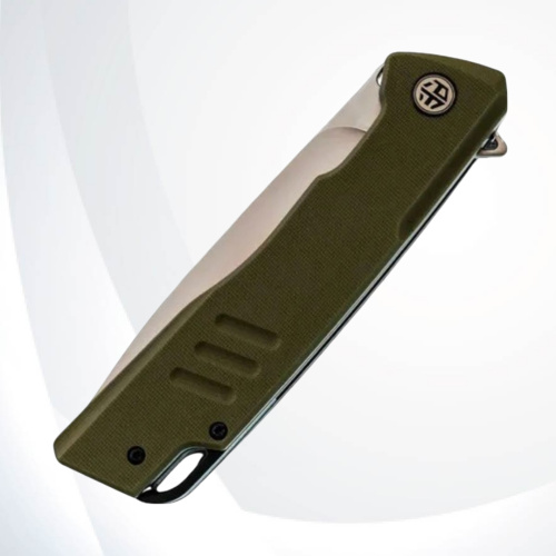 Складной нож Petrified Fish Loco сталь D2, рукоять Green G10