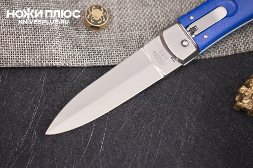 Автоматический нож Predator 420C пластик синий Mikov