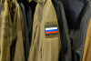 Нашивка из ПВХ Флаг России "Россия"Олива 90х60