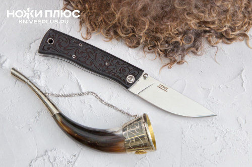 Нож складной Стерх Резная рукоять Нож складной Стерх Резная рукоять