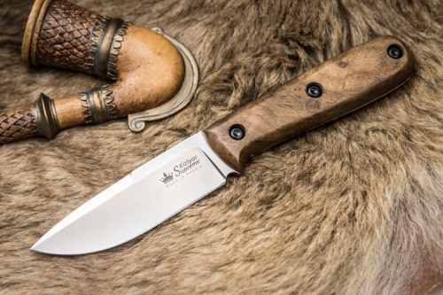 Нож Colada AUS-8 Stonewash Walnut