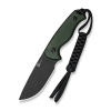 Нож CIVIVI Timberbark blackwash сталь 14C28N, рукоять Green Canvas Micarta