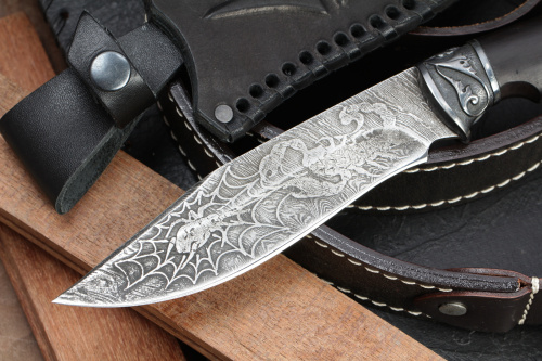 Нож Хищник - дамаск Блажко Кизляр