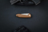 Складной нож CJRB Feldspar сталь D2, рукоять Brown G10