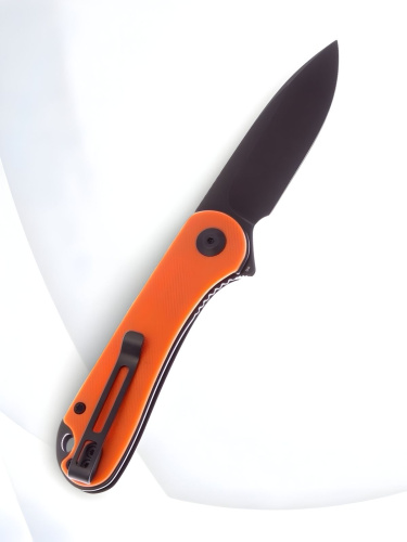 Складной нож CIVIVI Elementum Blackwash сталь D2, рукоять Orange G10 Складной нож CIVIVI Elementum Blackwash сталь D2, рукоять Orange G10