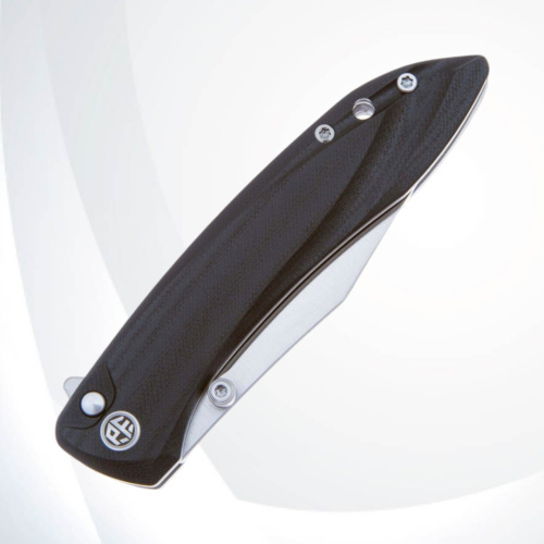 Складной нож Petrified Fish Grow satin сталь K110, рукоять Black G10