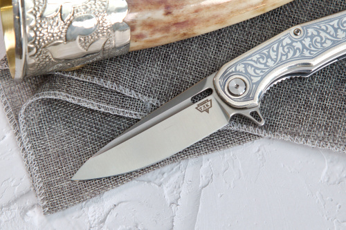 Нож складной ТДК А-01 Серебро Нож складной ТДК А-01 Серебро