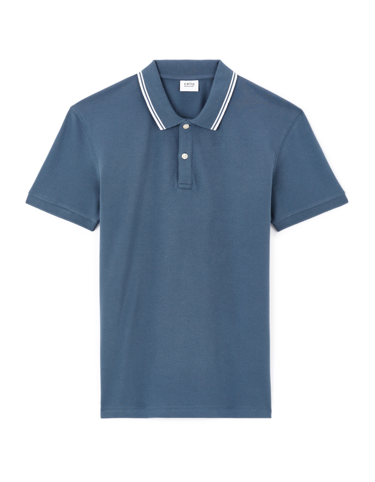 Тонкая рубашка Polo из эластичного хлопка Celio