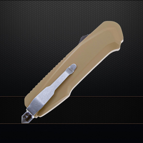 Фронтальный нож Mr.Blade Rover Stonewash сталь 9Cr14MoV, рукоять Tan