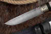 Нож Восток дамаск рог/граб Адамов
