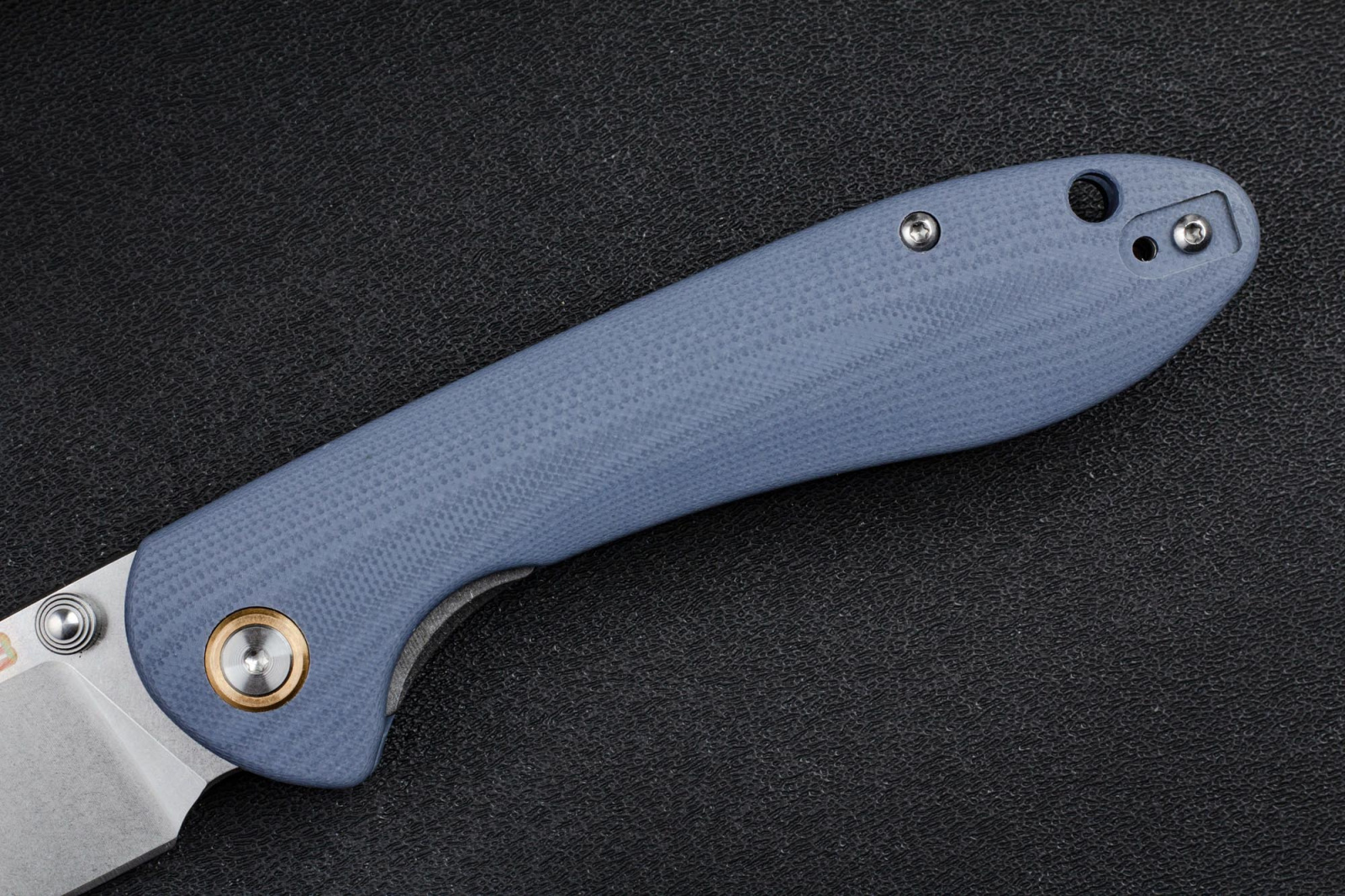 Складной нож CJRB Feldspar сталь D2, рукоять Blue G10