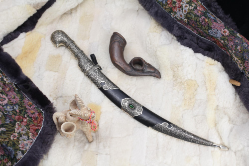 Кинжал сувенирный Ятаган мельхиор