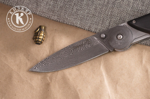 Нож складной Байкер-1 Сталь Дамаск Граб Нож складной Байкер-1 Сталь Дамаск Граб