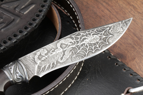 Нож Хищник - дамаск Блажко Кизляр