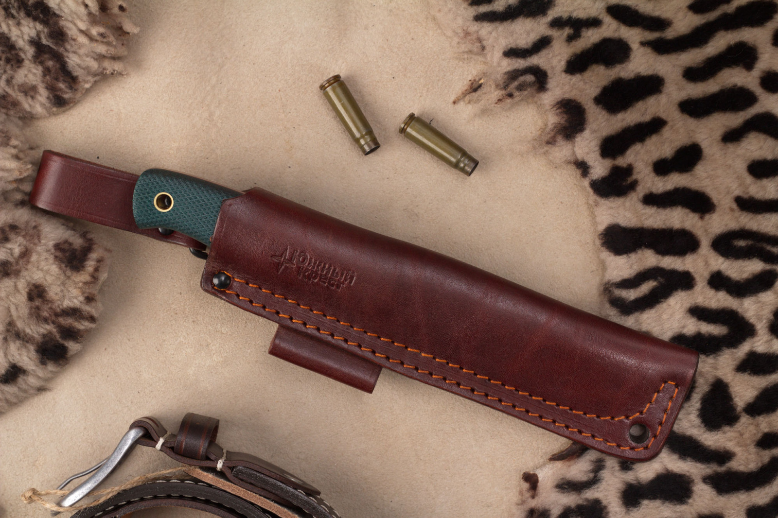 Нож Росомаха CPR изумруд конвекс Южный Крест