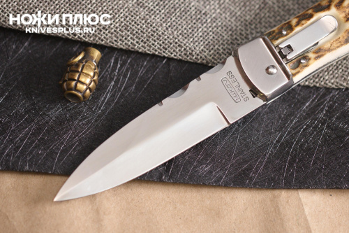 Автоматический нож Predator RWL34 рог оленя Mikov
