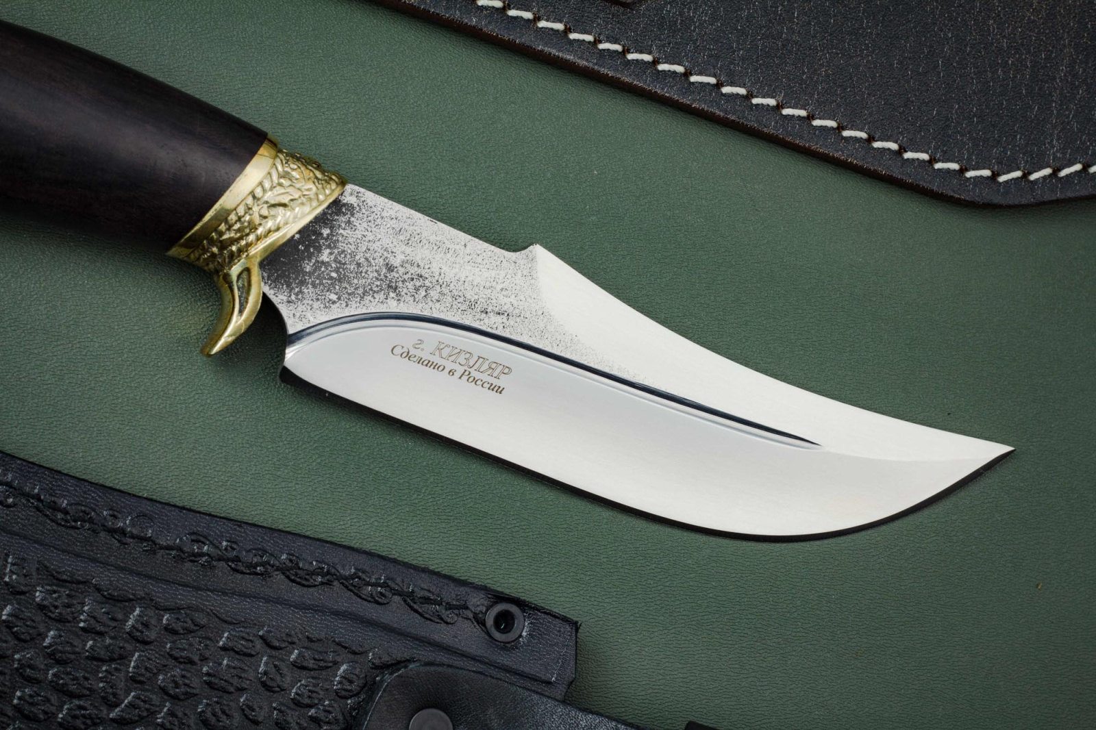 Нож Секач - Х12МФ/D2 латунь Беркут Кизляр
