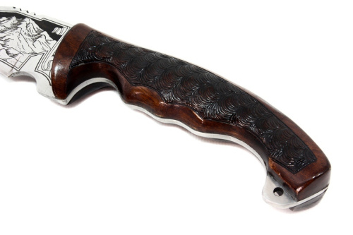 Нож Геба - жженый орех Поиск Кизляр