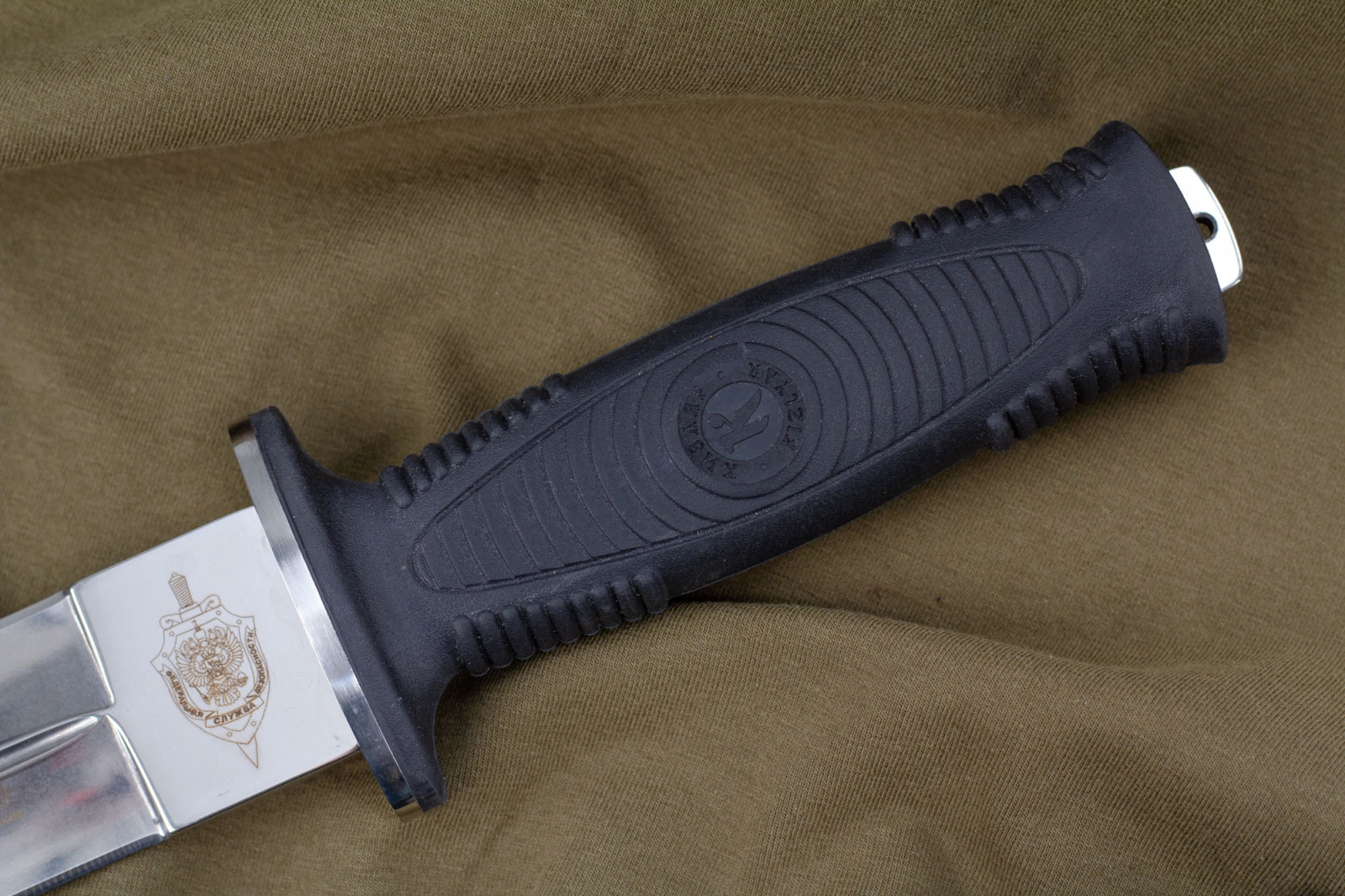Нож КО-2 Полированный  с символикой УФСБ по РД